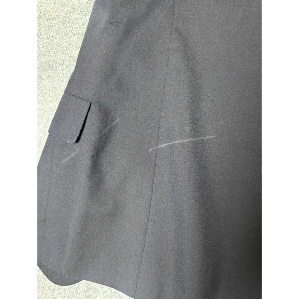 Brooks Brothers Mens Navy Blue Blazer 100% Wool Two‎ Button Jacket - Picture 4 of 8